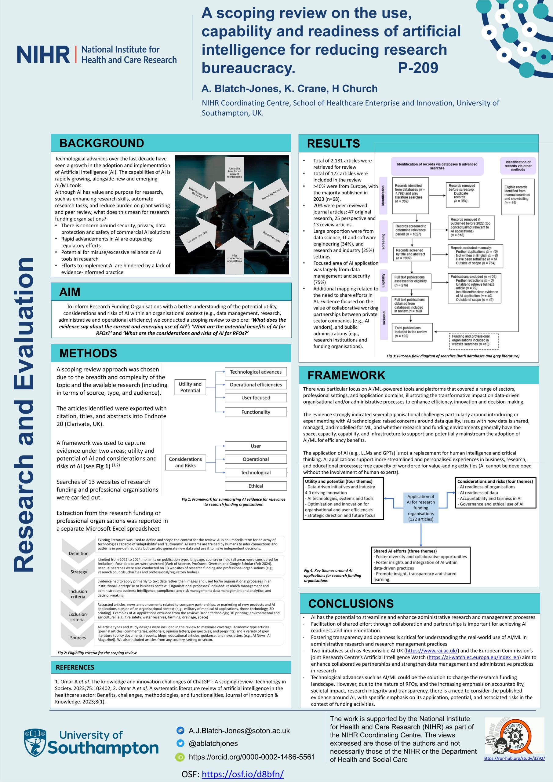 A scoping review on the use, capability and readiness of artificial intelligence for reducing research bureaucracy